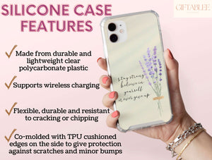 Stay Strong Phone Case – Inspirational Floral Quote Design