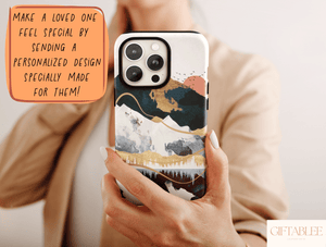Mountain Abstract Print Phone Case – Nature Lovers