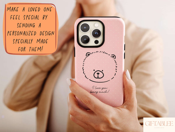 Beary Much Love – Couple Bear Phone Case