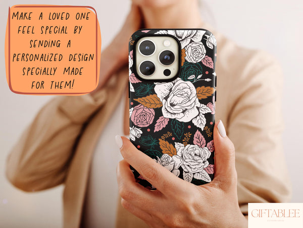 Rose Floral Art Print Phone Case – Flower Lovers