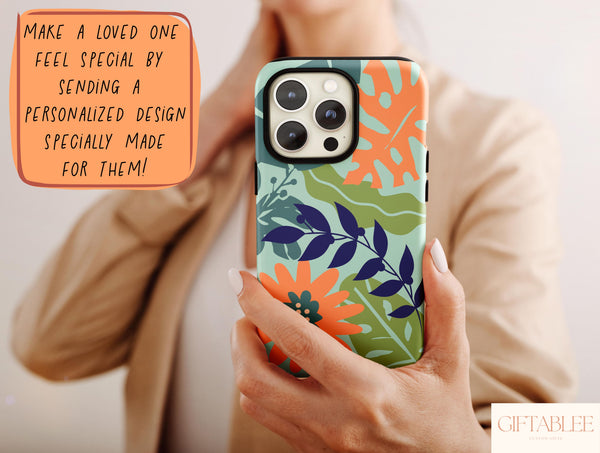 Tropical Flowers Phone Case – Colorful Summer Botanical Style