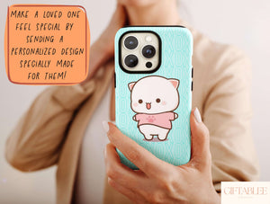 Matching Toast Phone Case – Personalized Kawaii PB&J Couple Design