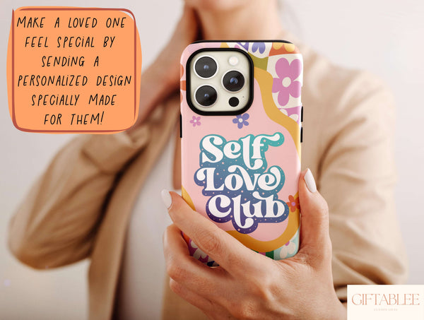 Self Love Phone Case – Colorful Retro Self Love Club Design