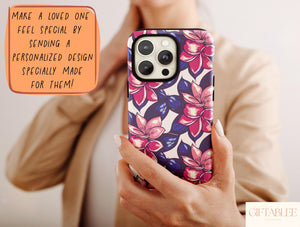 Floral Prints Phone Case – Colorful Botanical Flower Pattern & Nature-Inspired Gift