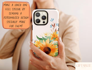 Sunflower Watercolor Phone Case – For Floral Lovers