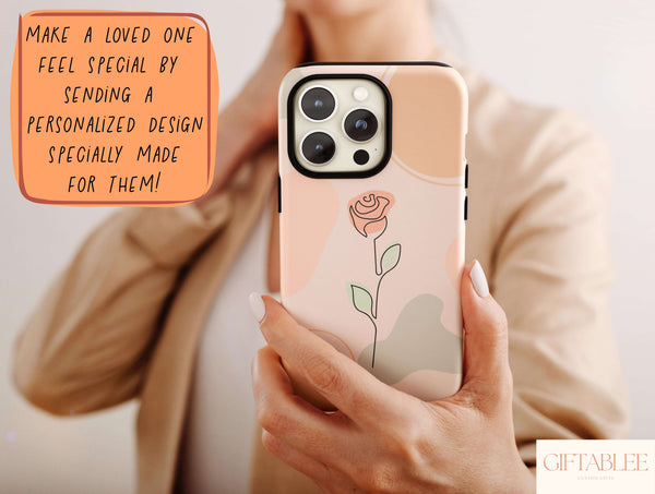 Modern Bloom – Floral Line Art Phone Case