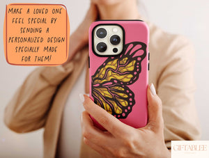 Butterfly Wing Phone Case – Colorful Artistic Butterfly Art