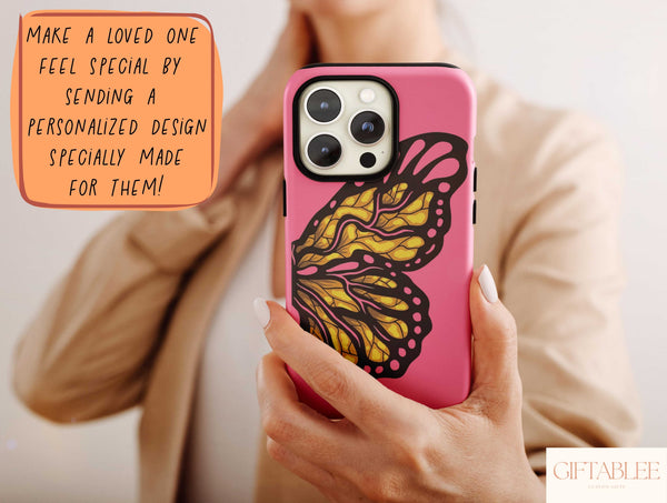 Butterfly Wing Phone Case – Colorful Artistic Butterfly Art