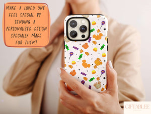 Spooky Mouse Phone Case – Cute Halloween Candy Pattern Accessory