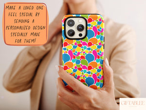 Colorful Abstract Phone Case – Modern Geometric Art Design