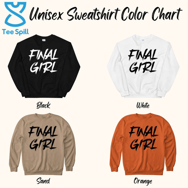 Final Girl Sweatshirt – Distressed Horror Movie Crewneck