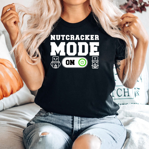 Mode On T-Shirt – Funny Nutcracker Christmas Graphic Tee