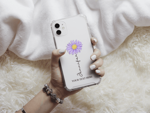 Personalized Birth Flower Phone Case – Custom Name & Birth Month Floral Design