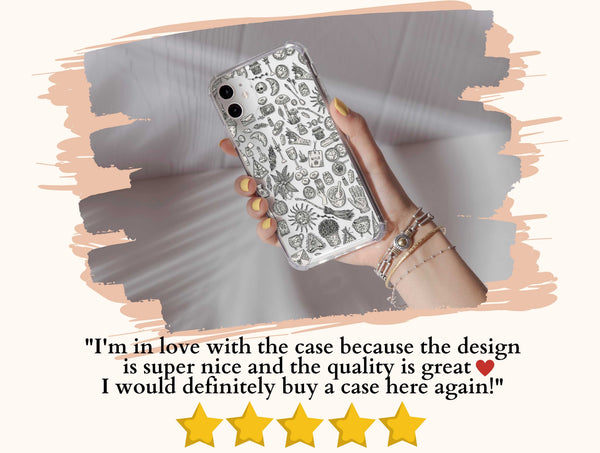 Witchy Goth Phone Case – Mystical Celestial Witchcore Art