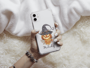 Pumpkin Witch Phone Case – Personalized Halloween Name Case