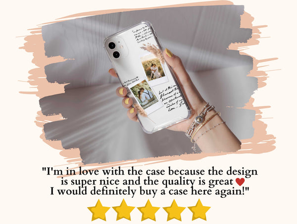 Polaroid Photo Collage Phone Case – Personalized Vintage Memory Design