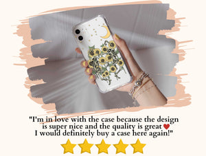 Dancing Skeleton in Sunflower Phone Case – Gothic Floral Art