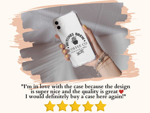 Witches Brew Phone Case – Vintage Witch Coffee Halloween Art