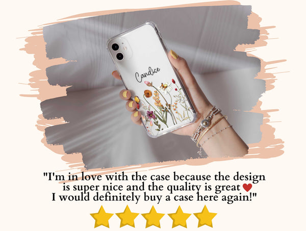 Wildflower Name Phone Case – Floral Gift for Flower Lovers