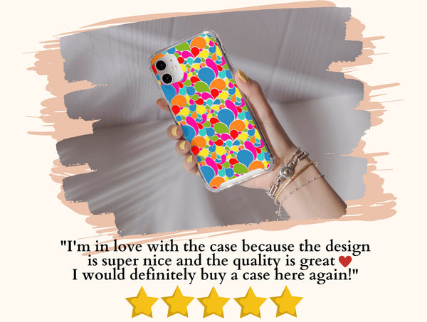 Colorful Abstract Phone Case – Modern Geometric Art Design