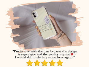 Stay Strong Phone Case – Inspirational Floral Quote Design