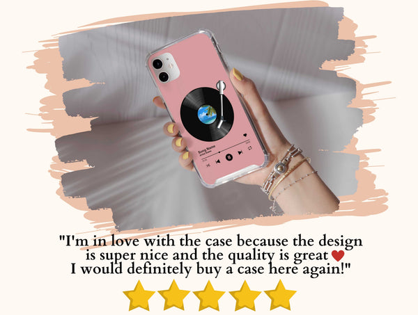 Music Vinyl Phone Case – Personalized Retro Record Player Design