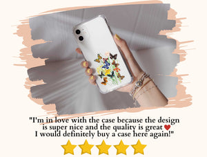 Butterfly Botanical Print Phone Case – Nature Lover Gift