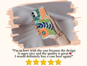 Tropical Flowers Phone Case – Colorful Summer Botanical Style