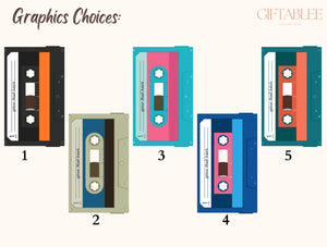 Custom Cassette Tape Phone Case – Personalized Retro Music Design