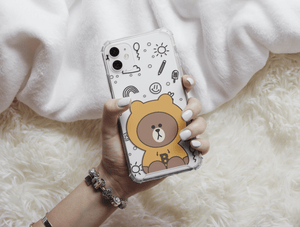 Kawaii Bear Phone Case – Cute Cartoon Bear Protective Cover