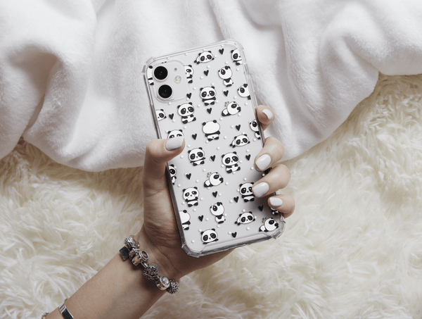 Kawaii Panda Phone Case – Cute Cartoon Panda Pattern & Pastel Animal Design