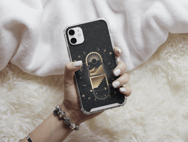 Esoteric Celestial Phone Case – Mystical Astrology Moon Design