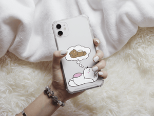 Funny Bear Phone Case – Cute Matching Couple Bear Design