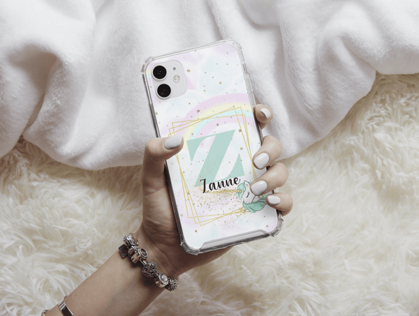 Personalized Unicorn Kids Phone Case – Custom Name & Monogram