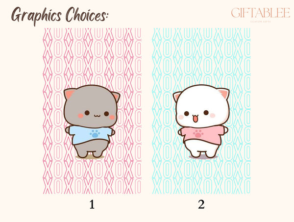 Matching Cat Phone Case – Cute Kawaii Cat Couple Phone Cover