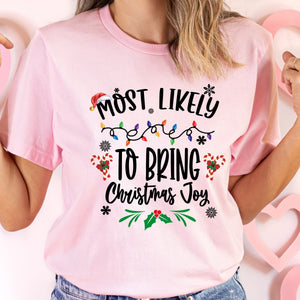 Most Likely To Christmas T-Shirt – Funny Matching Family Holiday Tee