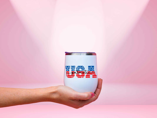 4th Of July Tumbler, USA Patriotic Wine Tumbler For Men And Women 4th Of July, Patriotic Tumbler, American Tumbler, July 4th Gift His/Her