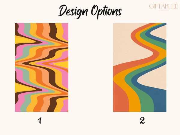 Retro Rainbow Phone Case – Groovy 70s Inspired Design