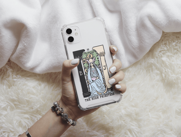 Pastel Tarot Phone Case – Vintage Tarot Card & Mystical Art Design