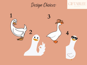 Funny Goose Phone Case – Cute Cartoon Bird Lover Design