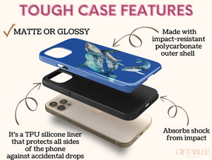 Hump Back Whale Phone Case – Watercolor Humpback Whale Ocean Art Design