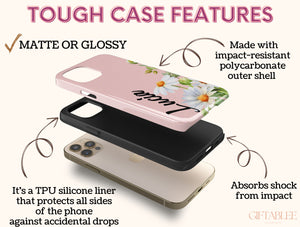 Custom Daisy Phone Case – Personalized Floral Name Design