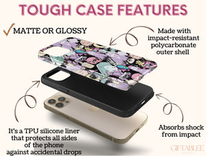 Spooky Horror Phone Case – Vintage Tarot Gothic Halloween Art