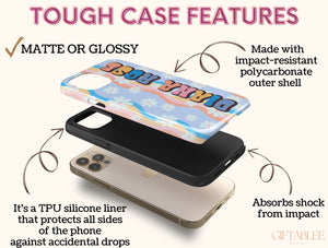 Retro Daisy Phone Case – Personalized 70s Floral & Colorful Design