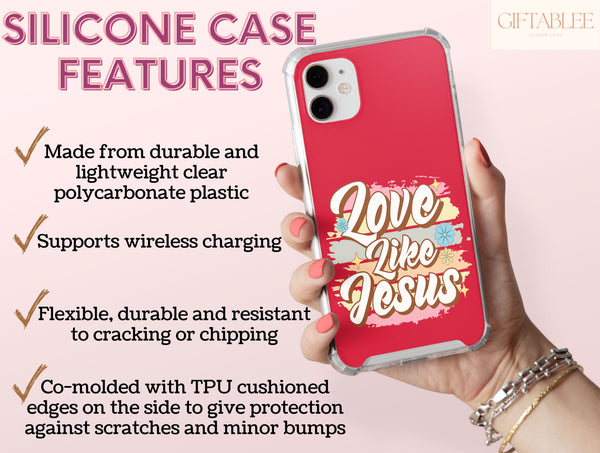 Love Like Jesus Phone Case – Retro Christian Faith Design