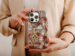 Spooky Horror Phone Case – Vintage Tarot Gothic Halloween Art