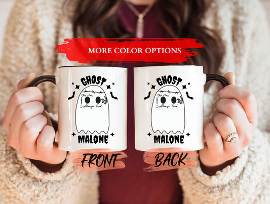 Ghost Malone Mug, Spooky Ghost Mug For Ghost Lover Halloween Party, Ghost Mug, Ghost Coffee Mug, Ghostie Coffee Mug, Halloween Gift Idea
