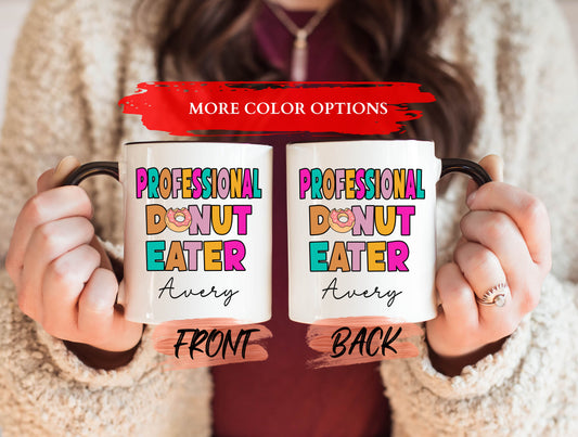 Donut Lover Mug, Donut Mug For Donut Lovers Birthday Gift, Retro Donut Mug, Donut Coffee Cup, Personalized Funny Donut Mug For Men & Women
