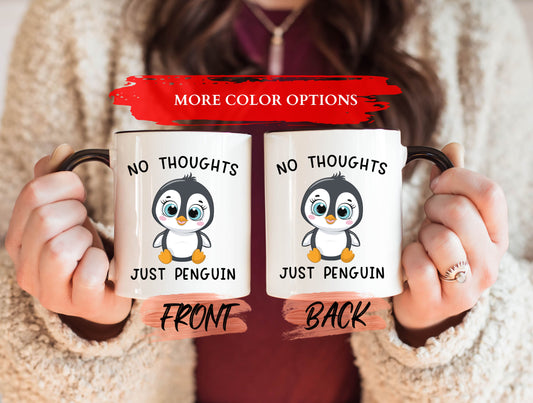 Personalized Mug - Penguin Mug - Winter Penguin Mug, Lover Gift