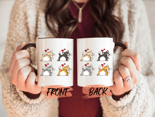 Cat Butt Mug, Crazy Cat Lady Mug Cat Lover Gift Mug For Cat Moms’ Christmas Gift, Cat Coffee Mug, Funny Cat Mug, Cat Lover Mug For Cat Owner